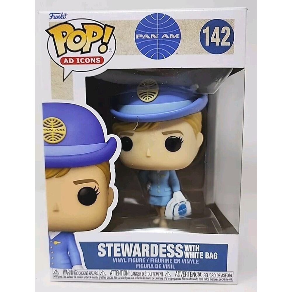 Funko Pop! Pan Am Stewardess with White Bag #142 F33 - Picture 1 of 6